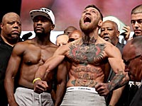 Конор Макгрегор тяжелее Флойда Мэйуэзера на 1.6 кг