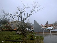 В результате урагана 