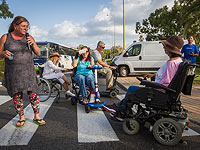 Шоссе №2 было перекрыто в районе развязки Зихрон-Яаков из-за демонстрации инвалидов