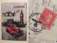 В одном из магазинов Модиина продаются таблички с изображениями Гитлера и свастики