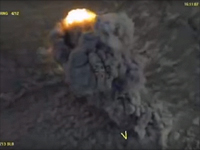 Минобороны РФ опубликовало видеозаписи уничтожения техники ИГ в Сирии