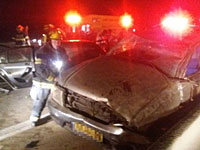 На 34-м шоссе перевернулся легковой автомобиль