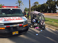 В Нетании автомобиль сбил пожилого мужчину на электроколяске