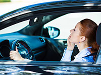 Полиция будет штрафовать водителей, отведших взгляд от дороги