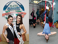 Новогодняя тренировка: королевы красоты вверх тормашками. Фоторепортаж