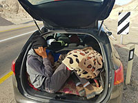 В багажнике нарушителя ПДД полицейские обнаружили двух