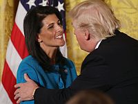 Никки Хейли и Дональд Трамп