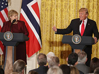 Эрна Сольберг и Дональд Трамп. Вашингтон, 10 января 2018 года