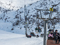 Горный курорт Хермон закрыт из-за погодных условий