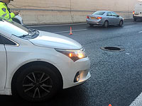 20-я трасса частично перекрыта из-за открытого канализационного люка 