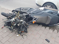 В Иерусалиме автомобиль сбил мотоциклиста