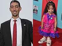 Самый высокий мужчина и самая низкая женщина встретились в Египте