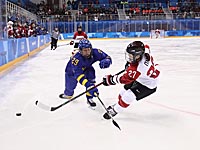 Завершился первый хоккейный матч олимпиады. Шведки одолели сборную Японии