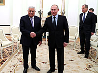 Завершилась встреча Путина и Аббаса. Пресс-служба Кремля называет Аббаса 