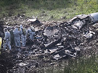 На месте падения F-16. 10 февраля 2018 года   