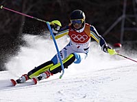 Слалом. Олимпийской чемпионкой стала шведка Фрида Хансдоттер