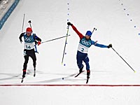 Биатлон. Чемпиона определил фотофиниш. Фуркад обошел немца
