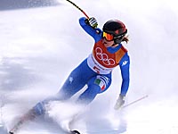 Скоростной спуск. Золото завоевала итальянка. Линдси Вонн - бронзовый призер