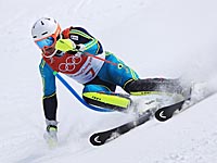 Слалом. Олимпийским чемпионом стал швед Андре Мюрер